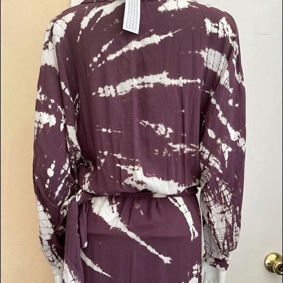 YOUNG FABULOUS & BROKE Raine Tie Dye Wrap Dress - Picture 12 of 15